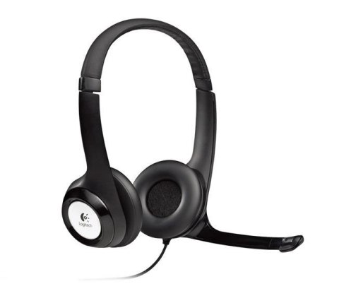 Słuchawki z mikrofonem Logitech H390 USB czarne Słuchawki z mikrofonem Logitech H390 USB czarne