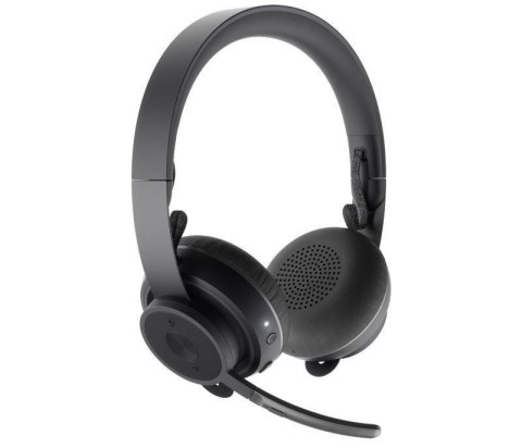 Słuchawki z mikrofonem Logitech Zone Wireless bezprzewodowe czarne Słuchawki z mikrofonem Logitech Zone Wireless bezprzewodowe czarne