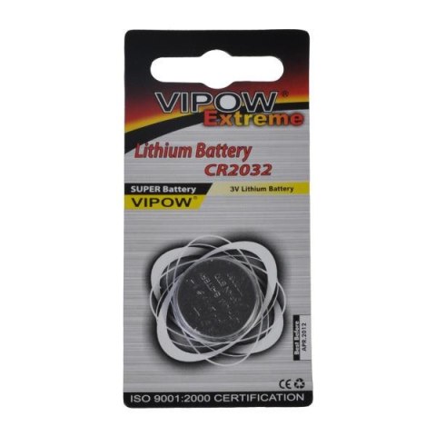 Bateria litowa CR2032 VIPOW EXTREME 1szt./bl. Bateria litowa CR2032 VIPOW EXTREME 1szt./bl.