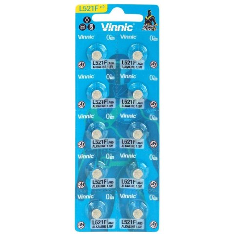 Baterie alkaliczne mini L521F Vinnic 10 szt. Baterie alkaliczne mini L521F Vinnic 10 szt.