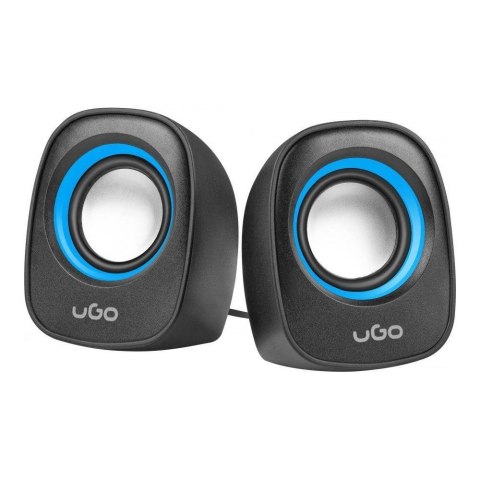 Głośniki UGO Tamu S100 2.0 2x 3W USB, Mini Jack niebieskie Głośniki UGO Tamu S100 2.0 2x 3W USB, Mini Jack niebieskie