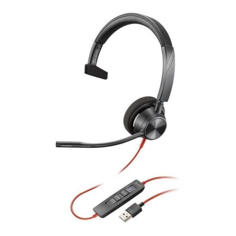 Słuchawki z mikrofonem Poly Blackwire 3310 BW3310 USB-A czarne Słuchawki z mikrofonem Poly Blackwire 3310 BW3310 USB-A czarne