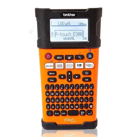Drukarka etykiet Brother P-touch PT-E300VP pomarańczowa Drukarka etykiet Brother P-touch PT-E300VP pomarańczowa