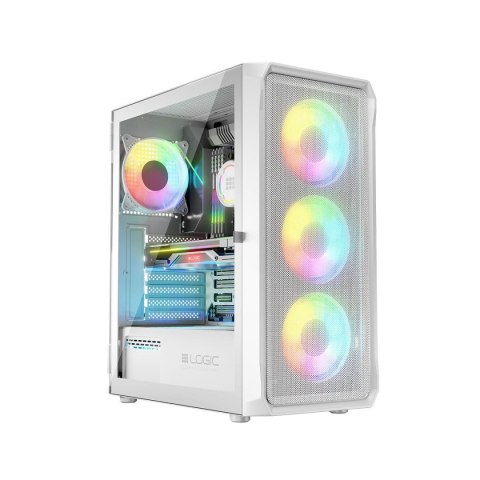 Obudowa LOGIC PORTOS ARGB MIDI USB 3.0 White Obudowa LOGIC PORTOS ARGB MIDI USB 3.0 White