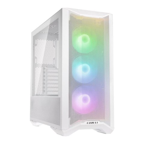 Obudowa Lian Li LANCOOL II MESH C RGB SNOW E-ATX Midi Tower bez zasilacza z oknem biała Obudowa Lian Li LANCOOL II MESH C RGB SNOW E-ATX Midi Tower bez zasilacza z oknem biała