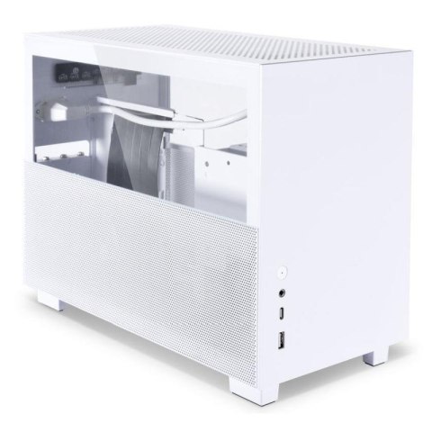 Obudowa Lian Li Q58W3 Mini-ITX Mini Case PCIE 3.0 bez zasilacza z oknem biała Obudowa Lian Li Q58W3 Mini-ITX Mini Case PCIE 3.0 bez zasilacza z oknem biała