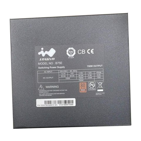 Zasilacz ATX In-Win 750W B75E 80+ Bronze Zasilacz ATX In-Win 750W B75E 80+ Bronze