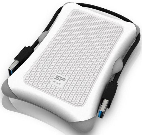 Dysk zewnętrzny Silicon Power ARMOR A30 2TB 2,5" 5400 USB 3.0 WHITE / PANCERNY / wstrząsoodporny Dysk zewnętrzny Silicon Power ARMOR A30 2TB 2,5" 5400 USB 3.0 WHITE / PANCERNY / wstrząsoodporny