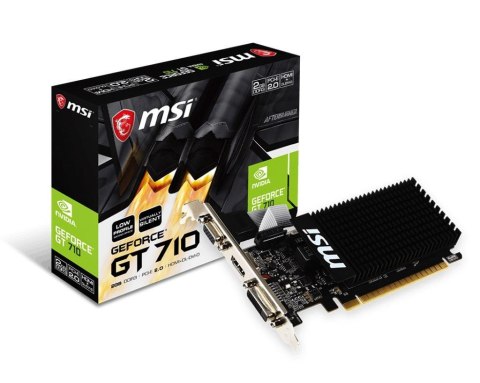 Karta VGA MSI GT 710 2GD3H LP 2GB DDR3 64bit VGA+DVI+HDMI PCIe2.0 LP Karta VGA MSI GT 710 2GD3H LP 2GB DDR3 64bit VGA+DVI+HDMI PCIe2.0 LP