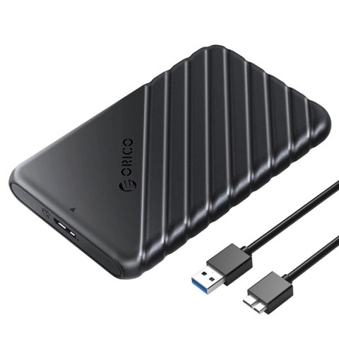 Obudowa na dysk Orico 25PW1-U3-BK-EP dyski SATA 2,5" port USB 3.1 5Gbps Obudowa na dysk Orico 25PW1-U3-BK-EP dyski SATA 2,5" port USB 3.1 5Gbps