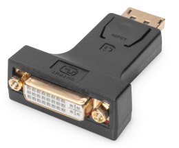 Adapter DIGITUS DisplayPort 1080p 60Hz FHD Typ DP/DVI-I (24+5) M/Ż czarny