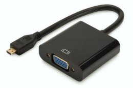 Adapter audio-video DIGITUS microHDMI typ D do VGA, FHD, 3.5mm MiniJack