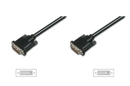 Kabel DIGITUS DVI-D DualLink WQXGA 30Hz Typ DVI-D/DVI-D (24+1) M/M czarny 2m