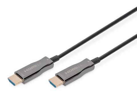 Kabel DIGITUS połączeniowy hybrydowy AOC HDMI 2.0 Premium High Speed Ethernet 4K60Hz UHD HDMI A/HDMI A M/M czarny 20m Kabel DIGITUS połączeniowy hybrydowy AOC HDMI 2.0 Premium High Speed Ethernet 4K60Hz UHD HDMI A/HDMI A M/M czarny 20m