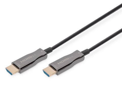 Kabel DIGITUS połączeniowy hybrydowy AOC HDMI 2.0 Premium High Speed Ethernet 4K60Hz UHD HDMI A/HDMI A M/M czarny 30m Kabel DIGITUS połączeniowy hybrydowy AOC HDMI 2.0 Premium High Speed Ethernet 4K60Hz UHD HDMI A/HDMI A M/M czarny 30m