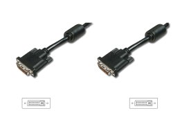 Kabel DVI DIGITUS AK-320101-020-S DVI-D (24+1) 2xferryt 2m czarny