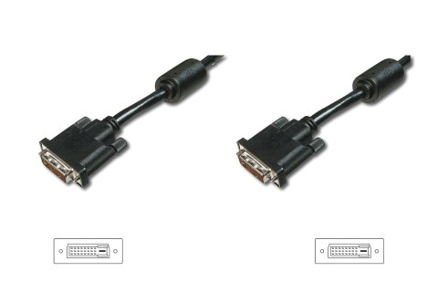 Kabel DVI DIGITUS AK-320101-020-S DVI-D (24+1) 2xferryt 2m czarny Kabel DVI DIGITUS AK-320101-020-S DVI-D (24+1) 2xferryt 2m czarny