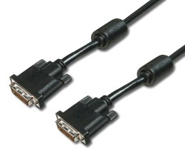 Kabel DVI DIGITUS AK-320101-030-S DVI-D (24+1) 2xferryt 3m czarny