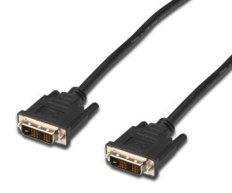 Kabel DVI DIGITUS AK-320107-020-S DVI-D SingleLink (18+1) M/M 2m czarny