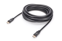 Kabel DisplayPort DIGITUS z zatrzaskami 4K 60Hz UHD Typ DP/DP M/M czarny 15m