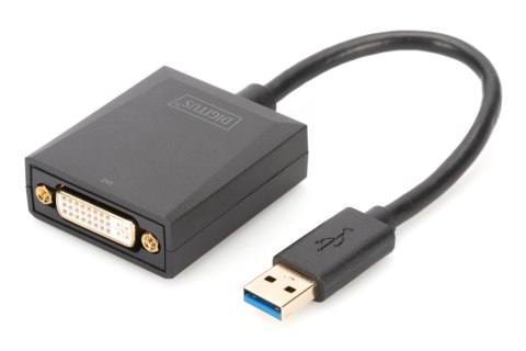 Kabel adapter DIGITUS DVI 1080p FHD na USB 3.0 aluminiowy Kabel adapter DIGITUS DVI 1080p FHD na USB 3.0 aluminiowy
