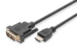 Kabel adapter DIGITUS HDMI Highspeed 1.3 Typ A / DVI-D(18+1), M/M 10m Black