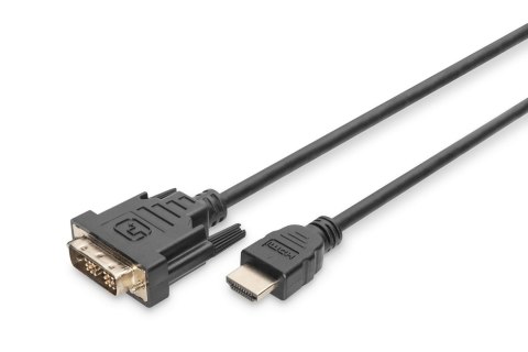 Kabel adapter DIGITUS HDMI Highspeed 1.3 Typ A / DVI-D(18+1), M/M 2m Black Kabel adapter DIGITUS HDMI Highspeed 1.3 Typ A / DVI-D(18+1), M/M 2m Black