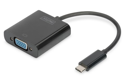 Kabel adapter DIGITUS VGA 1080p FHD na USB 3.1, czarny, 0,15m Kabel adapter DIGITUS VGA 1080p FHD na USB 3.1, czarny, 0,15m