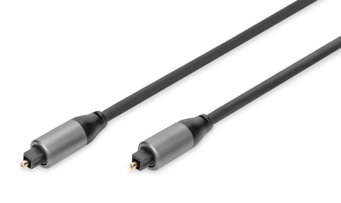 Kabel audio DIGITUS PREMIUM optyczny Toslink 2.2mm/Toslink 2.2mm M/M nylon aluminium 1m Kabel audio DIGITUS PREMIUM optyczny Toslink 2.2mm/Toslink 2.2mm M/M nylon aluminium 1m
