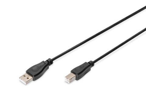 Kabel drukarkowy DIGITUS USB 2.0 A/M - B/M, 1m czarny Kabel drukarkowy DIGITUS USB 2.0 A/M - B/M, 1m czarny