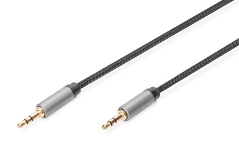 Kabel połączeniowy audio DIGITUS PREMIUM MiniJack Stereo Typ 3.5mm/3.5mm M/M nylon 3m Kabel połączeniowy audio DIGITUS PREMIUM MiniJack Stereo Typ 3.5mm/3.5mm M/M nylon 3m