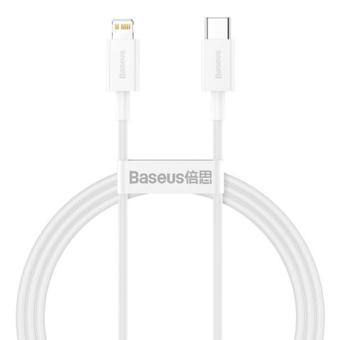 Kabel przewód USB-C / Typ-C - Lightning / iPhone 100cm Baseus CATLYS-A02 z obsługą szybkiego ładowania 20W PD Kabel przewód USB-C / Typ-C - Lightning / iPhone 100cm Baseus CATLYS-A02 z obsługą szybkiego ładowania 20W PD