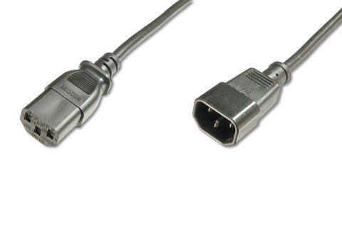 Kabel zasilający DIGITUS Typ IEC C14/IEC C13 M/Ż czarny 1.2m Kabel zasilający DIGITUS Typ IEC C14/IEC C13 M/Ż czarny 1.2m