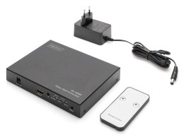 Kontroler DIGITUS ściany wideo (video wall controller) HDMI 4K 60Hz 2x2 18 Gbps z pilotem