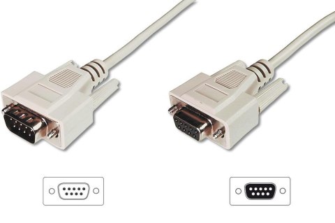 Przedłużacz RS-232 DIGITUS 9pin /M - 9pin /Ż 3m Przedłużacz RS-232 DIGITUS 9pin /M - 9pin /Ż 3m
