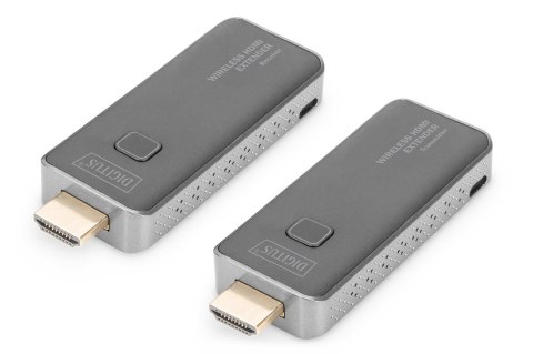 Przedłużacz/Extender DIGITUS HDMI bezprzewodowy 50m 1080p 60Hz FHD 5GHz, audio (zestaw) Przedłużacz/Extender DIGITUS HDMI bezprzewodowy 50m 1080p 60Hz FHD 5GHz, audio (zestaw)