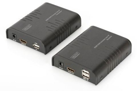 Przedłużacz/Extender DIGITUS KVM HDMI+USB 120m po Cat.6 UTP/IP 1080p FHD 60Hz audio (zestaw) Przedłużacz/Extender DIGITUS KVM HDMI+USB 120m po Cat.6 UTP/IP 1080p FHD 60Hz audio (zestaw)