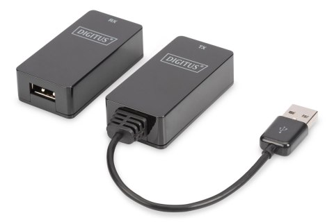 Przedłużacz/Extender DIGITUS USB 1.1 po skrętce Cat.5e/6 UTP/SFP do 45m, czarny, 20cm Przedłużacz/Extender DIGITUS USB 1.1 po skrętce Cat.5e/6 UTP/SFP do 45m, czarny, 20cm
