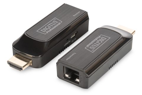 Przedłużacz/Extender mini DIGITUS HDMI 50m po skrętce Cat.6 1080p 60Hz FHD HDCP 1.2 audio (zestaw) Przedłużacz/Extender mini DIGITUS HDMI 50m po skrętce Cat.6 1080p 60Hz FHD HDCP 1.2 audio (zestaw)