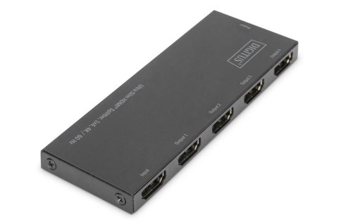 Rozdzielacz (Splitter) DIGITUS Ultra Slim HDMI 1x4, 4K 60Hz 3D HDR, HDCP 2.2, 18 Gbps, Micro USB Rozdzielacz (Splitter) DIGITUS Ultra Slim HDMI 1x4, 4K 60Hz 3D HDR, HDCP 2.2, 18 Gbps, Micro USB