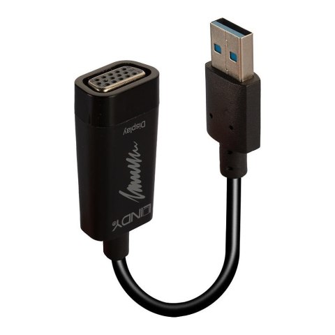 Adapter LINDY USB 3.0 - VGA Czarny Adapter LINDY USB 3.0 - VGA Czarny