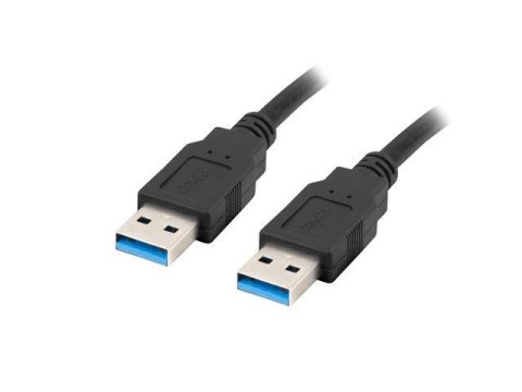 Kabel USB 3.0 Lanberg AM-AM 1,8m czarny Kabel USB 3.0 Lanberg AM-AM 1,8m czarny