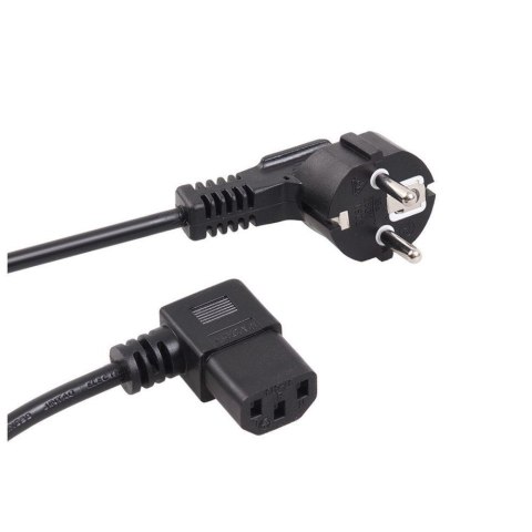 Kabel zasilający kątowy Maclean MCTV-802 3 pin 1,5m wtyk EU Kabel zasilający kątowy Maclean MCTV-802 3 pin 1,5m wtyk EU
