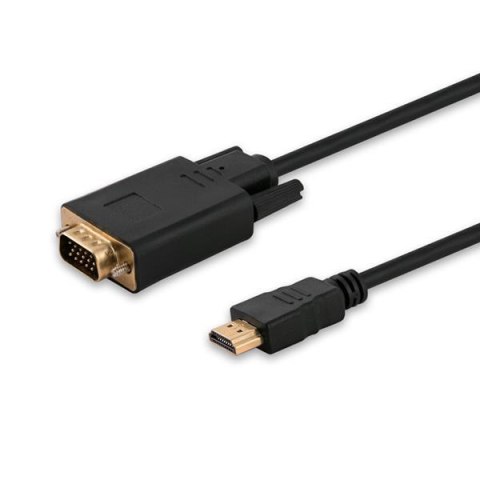 Kabel HDMI Savio CL-103 19pin męski - VGA męski 1,8m Kabel HDMI Savio CL-103 19pin męski - VGA męski 1,8m