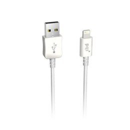 Kabel USB - Lightning PQI 1m, biały, iPhone, iPad
