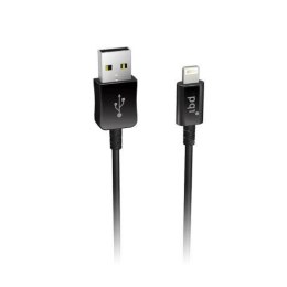 Kabel USB - Lightning PQI 1m, czarny, iPhone, iPad