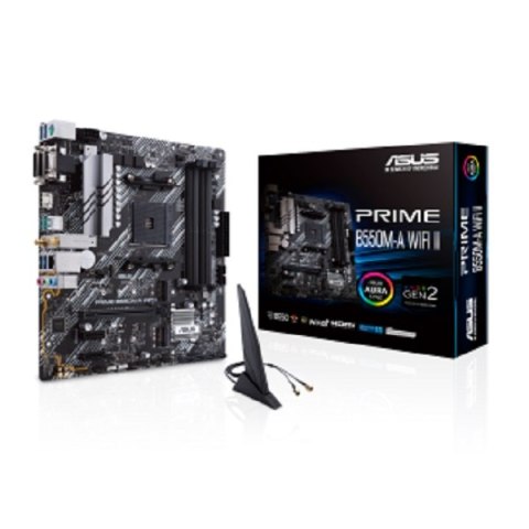 Płyta główna ASUS Prime B550M-A WIFI II Socket AM4 microATX Płyta główna ASUS Prime B550M-A WIFI II Socket AM4 microATX