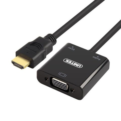 Adapter Unitek Y-6333 HDMI to VGA + audio Adapter Unitek Y-6333 HDMI to VGA + audio