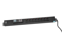 Listwa monitorująca DIGITUS RACK PDU pionowa wtyk DIN49440 16A/250V 8xC13 10A/250V 16A