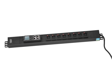Listwa monitorująca DIGITUS RACK PDU pionowa wtyk DIN49440 16A/250V 8xC13 10A/250V 16A Listwa monitorująca DIGITUS RACK PDU pionowa wtyk DIN49440 16A/250V 8xC13 10A/250V 16A